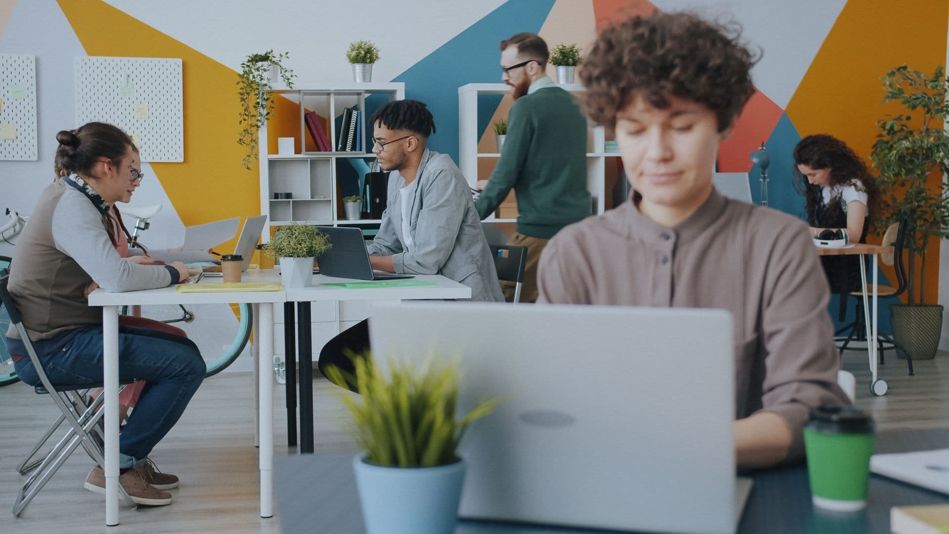 Modern coworking space